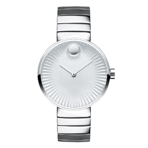 Movado Edge Silver Stainless Steel Silver Dial Quartz Watch for Ladies - 3680012