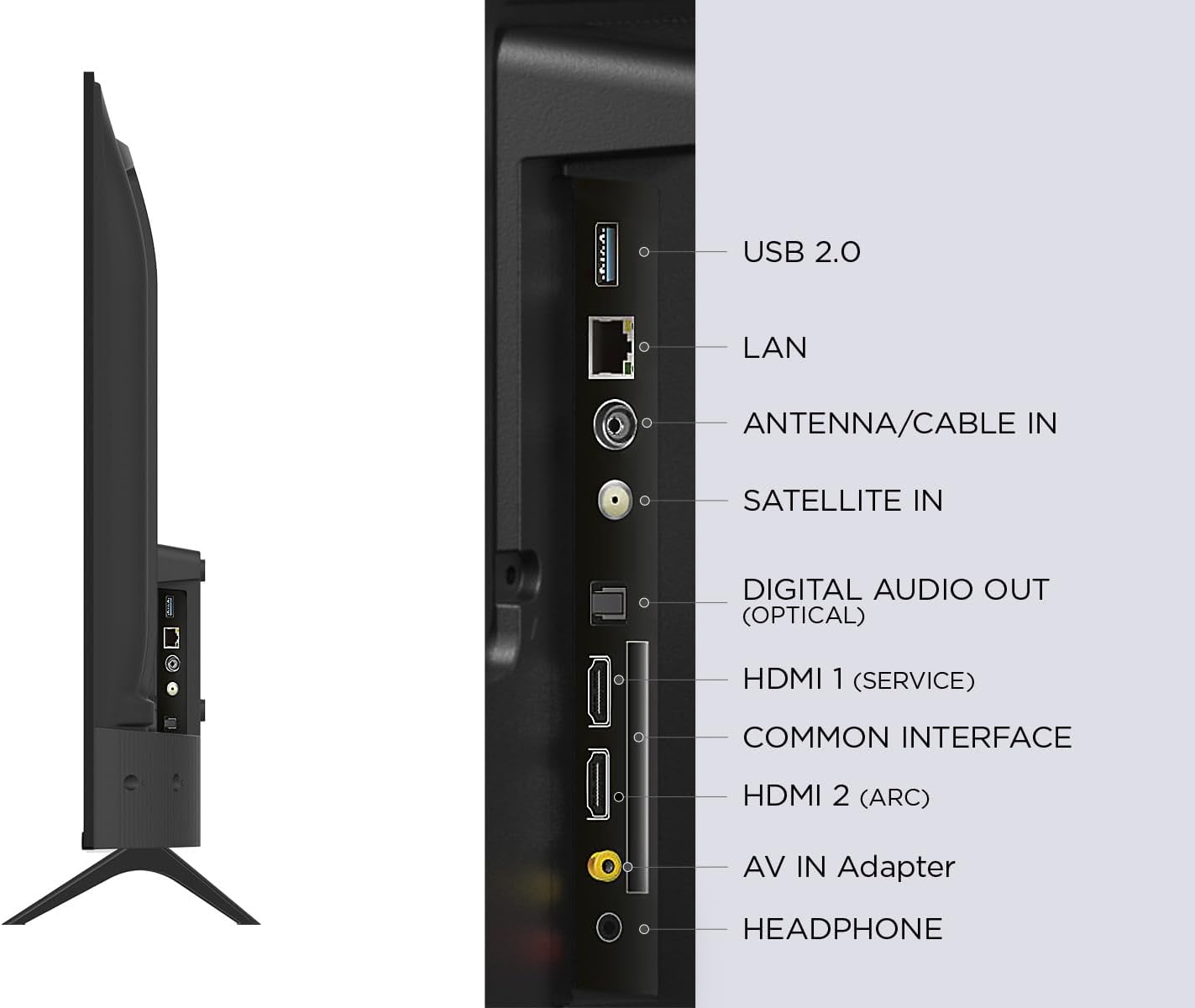 TCL 43L5A 43" Smart TV, HDR, FHD, Direct LED with Android TV, Bezeless dDesign - My Store