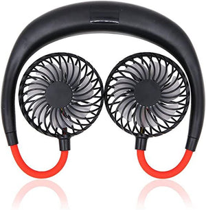 Durable and rechargeable portable hanging and foldable neck fan with 3 speeds and USB chargeable for Kitchen and sports - My Store