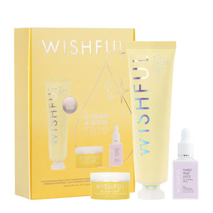 Wishful Hydrate & Glow Trio Gift Set Scrub +Moisturizer + Serum