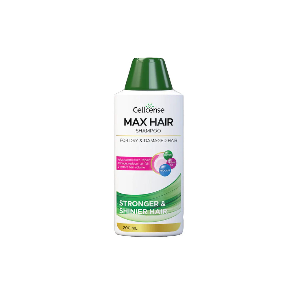 Cellcense Max Hair Long & Strong Shampoo 200ml - Snapcart.pk