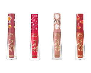 Too Faced Christmas Snuggles and Melted Kisses Liquid Lipstick 4pc Set