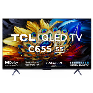TCL 55 inches 4K Ultra HD Smart QLED Google TV 55C655 - My Store