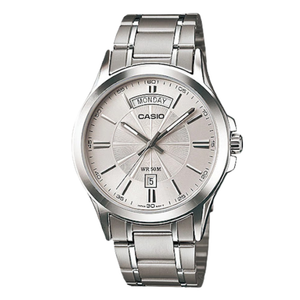 Casio Enticer Silver Stainless Steel Silver Dial Quartz Watch for Gents - MTP-1381D-7AVDF