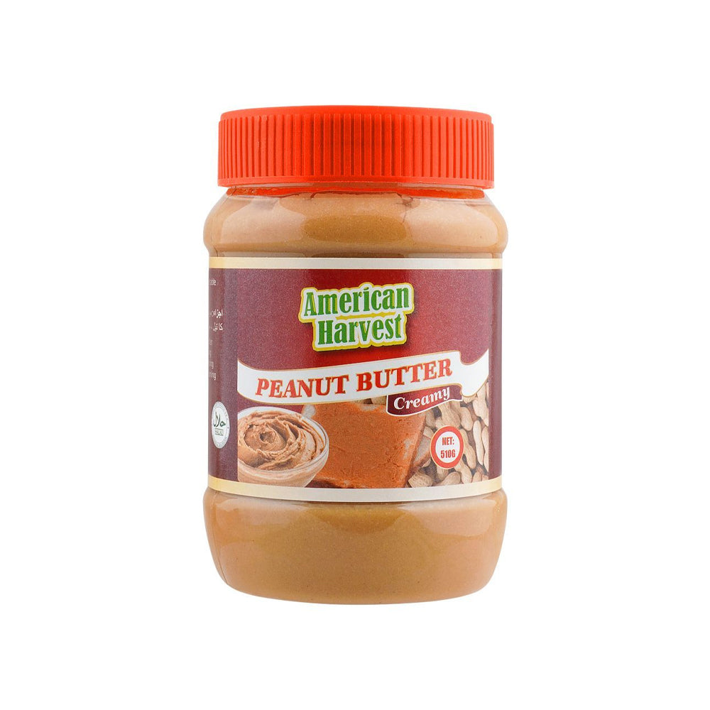 American Harvest Peanut Butter Creamy 510 G - Snapcart.pk