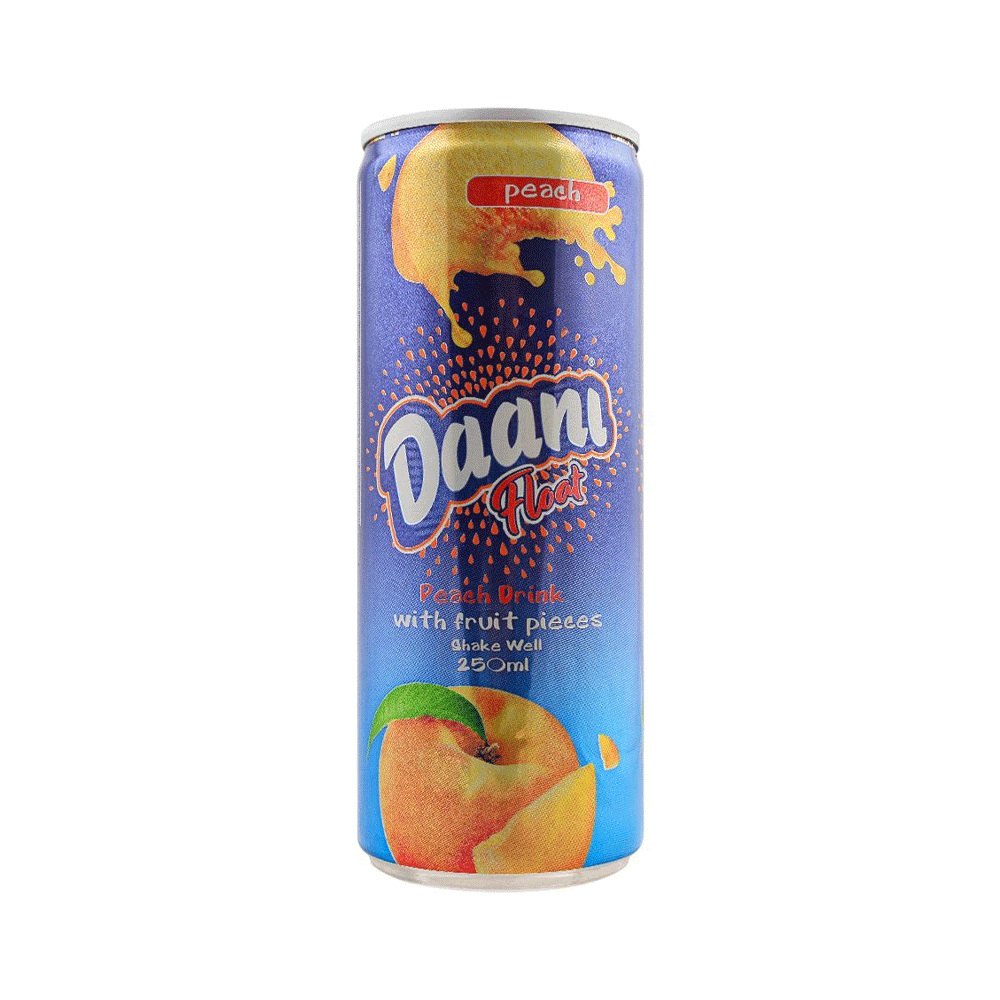 Daani Float Drink Can Peach 250ml - Snapcart.pk