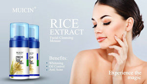MUICIN - Rice Extract Facial Cleansing Mousse - 110ml - My Store