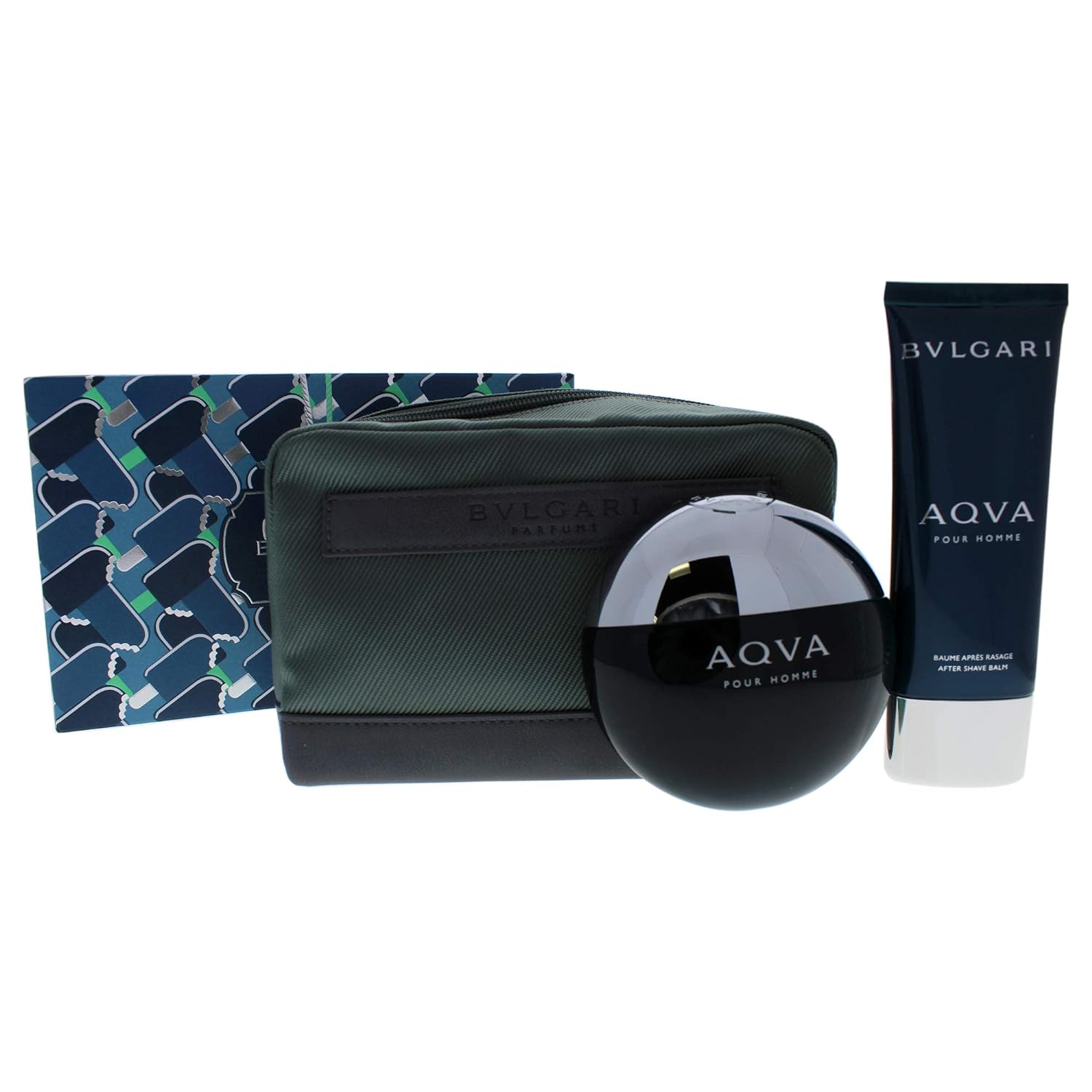 Bvlgari Aqva Pour Homme Set EDT 100Ml+After Shave 100Ml+Pouch