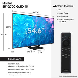 Samsung Smart UHD Flat QLED TV QA55Q70C - 55 Inches - My Store