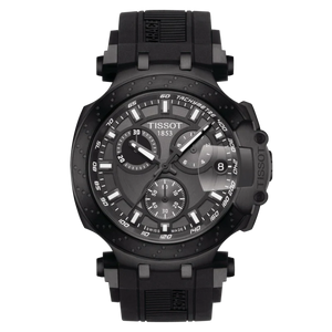 Tissot T-Race Black Silicone Strap Black Dial Chronograph Quartz Watch for Gents - T115.417.37.061.03