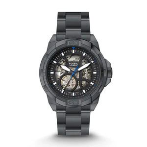 Fossil Bronson Grey Stainless Steel Grey Dial Automatic Watch for Gents - ME3218
