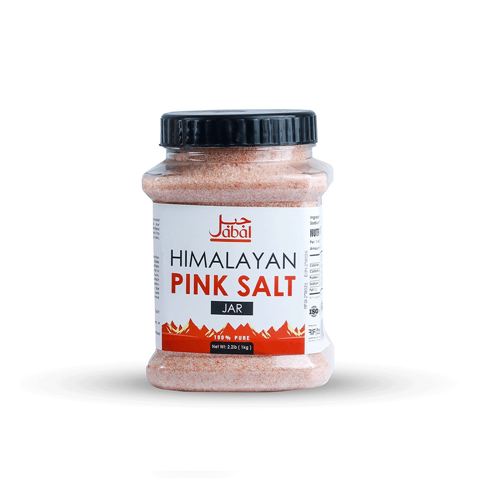 Jabal Himalayan Pink Salt Jar 1kg - Snapcart.pk