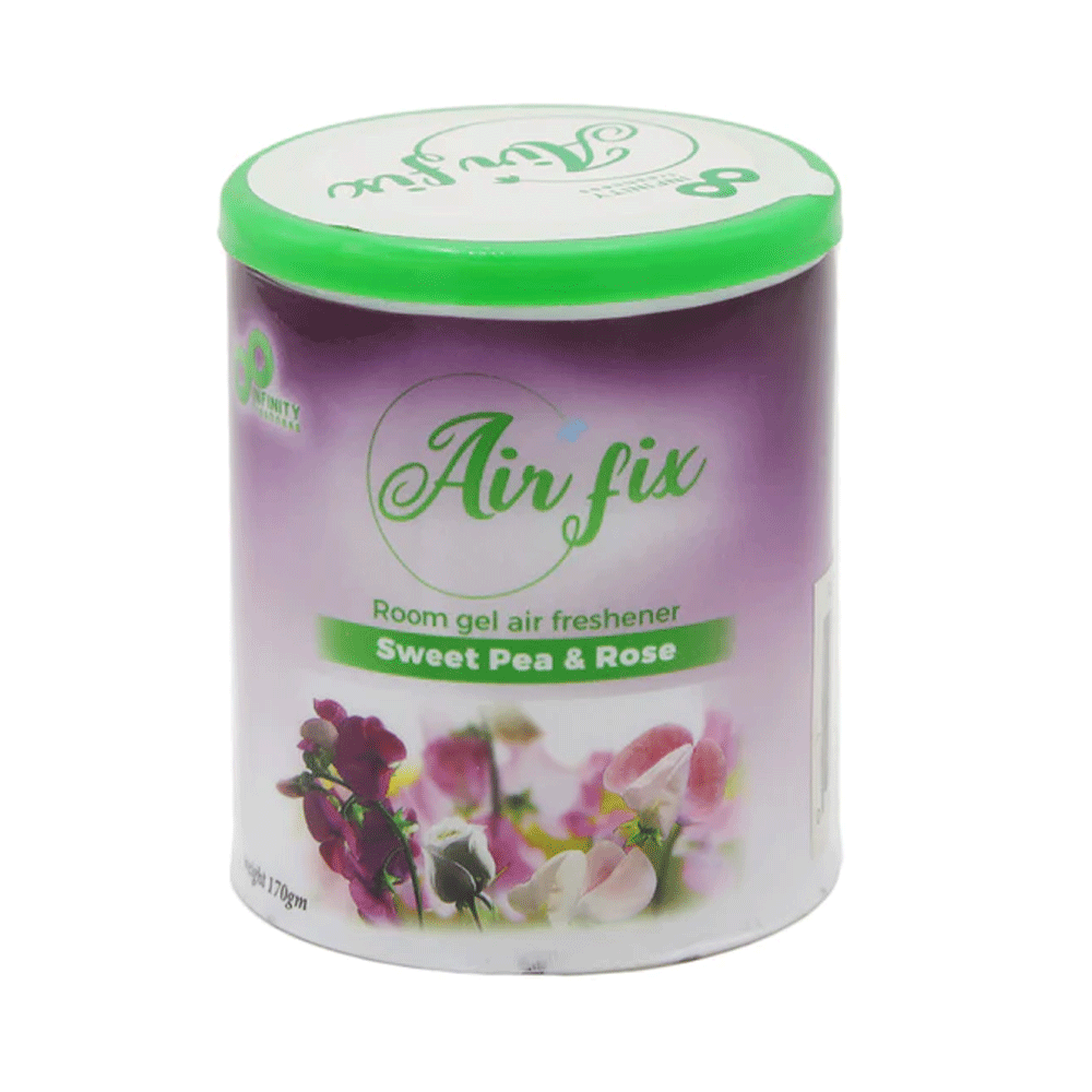 Air Fix Room Gel Sweet Pea & Rose Air Freshener 170g - Snapcart.pk