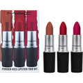 Mac Travel Exclusive Lipstick Lip Kit # 502 Cockney +510 Lady Bug +309 Fresh Moroccan