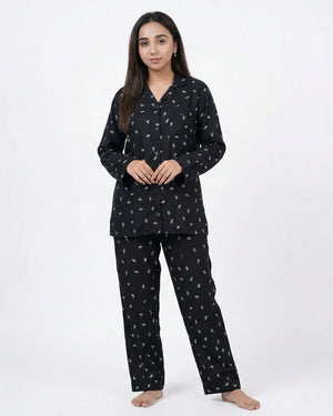 Linen Pajama Suit - Blossy