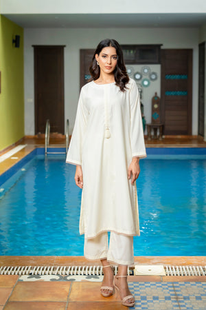 Bayaan By Mashrib Stitched 2 Piece Summer Collection'2025-Wafa - 2pc