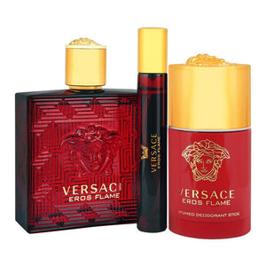 Versace Eros Flame For Men Set EDP 100Ml+EDP 10Ml+Deo Stick 75Ml