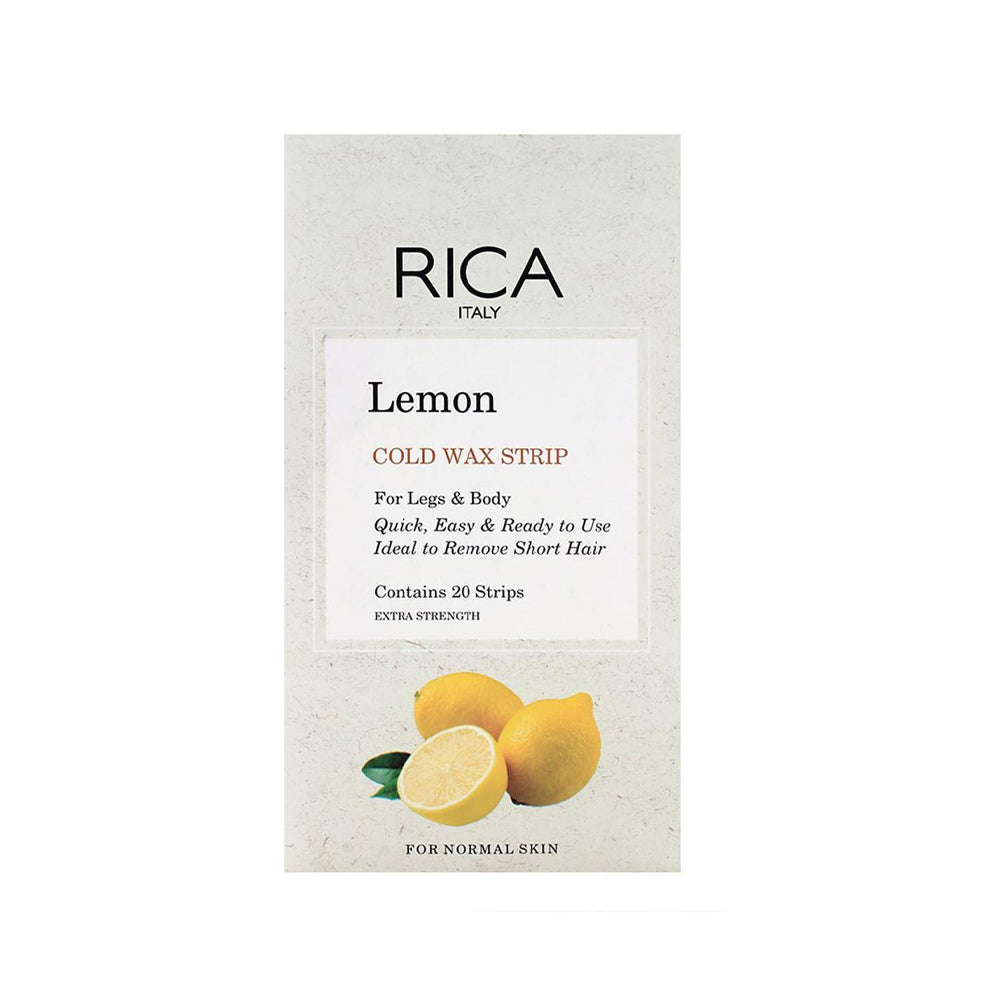 Rica Lemon Cold Wax Strip 20s - Snapcart.pk