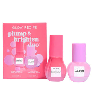 Glow Recipe Plump and Brighten Duo Skin Set Guava Vitamin C Serum 15Ml + Plum plump Serum 15Ml
