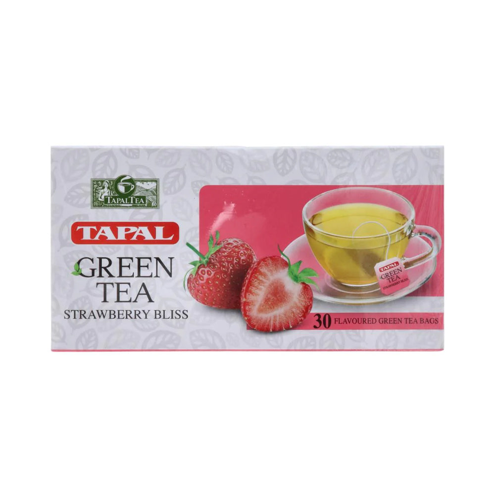 Tapal Green Tea Strawberry Bliss 30 Bags 45 Gm - Snapcart.pk