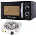 Westpoint Microwave Oven WF-823 - 20 Litres + Electric Stove/Hot Plate - Snapcart.pk