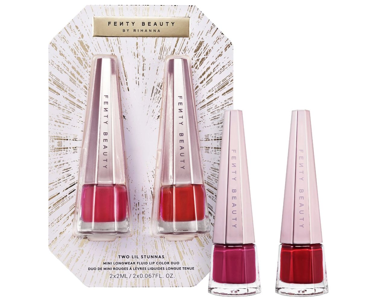 Fenty Beauty by Rihanna Two Lil Stunnas Mini Lip Paint Unmatched+Underrated 2*2Ml