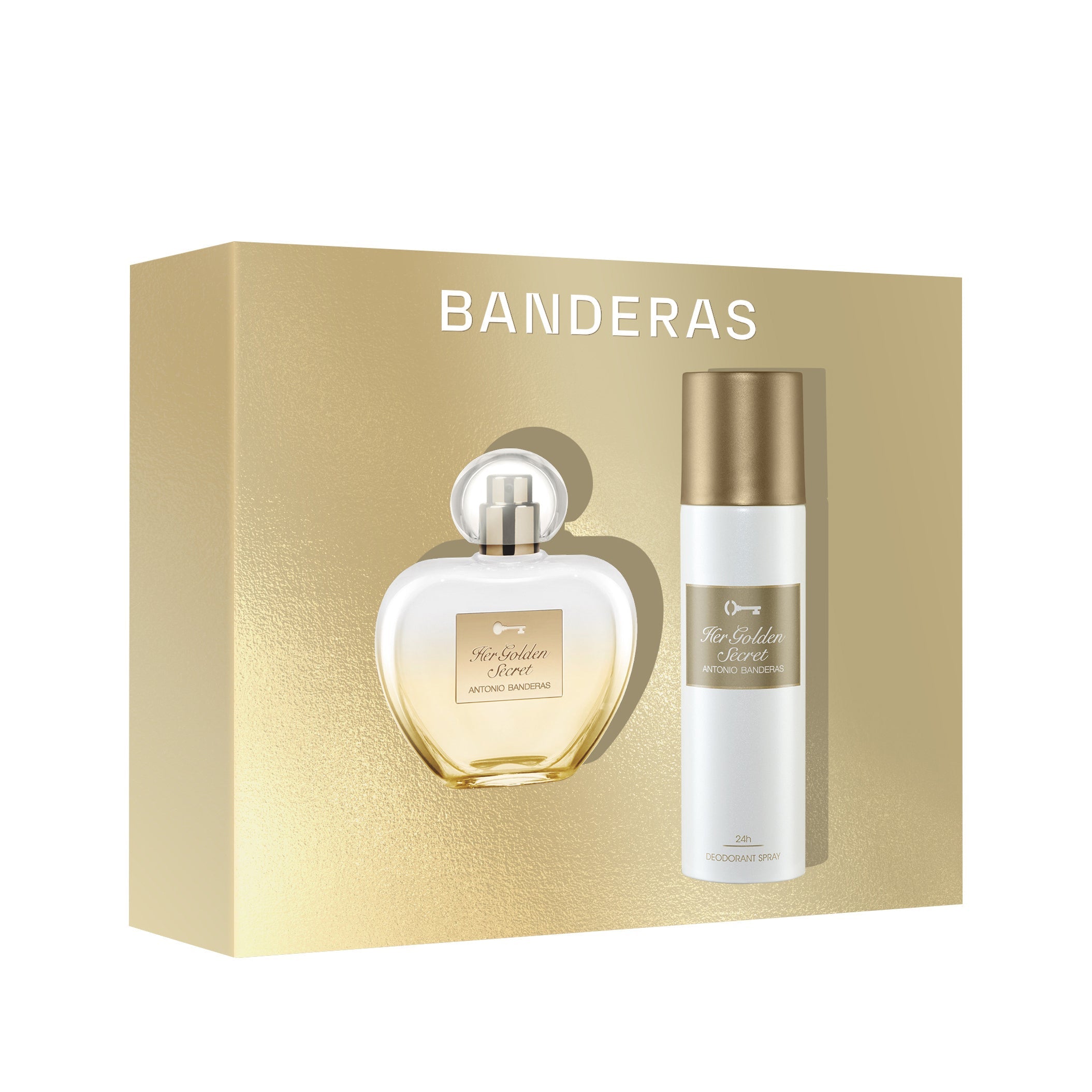 Antonio Banderas Her Golden Secret Set Edt 80Ml+Deo Spray 150Ml