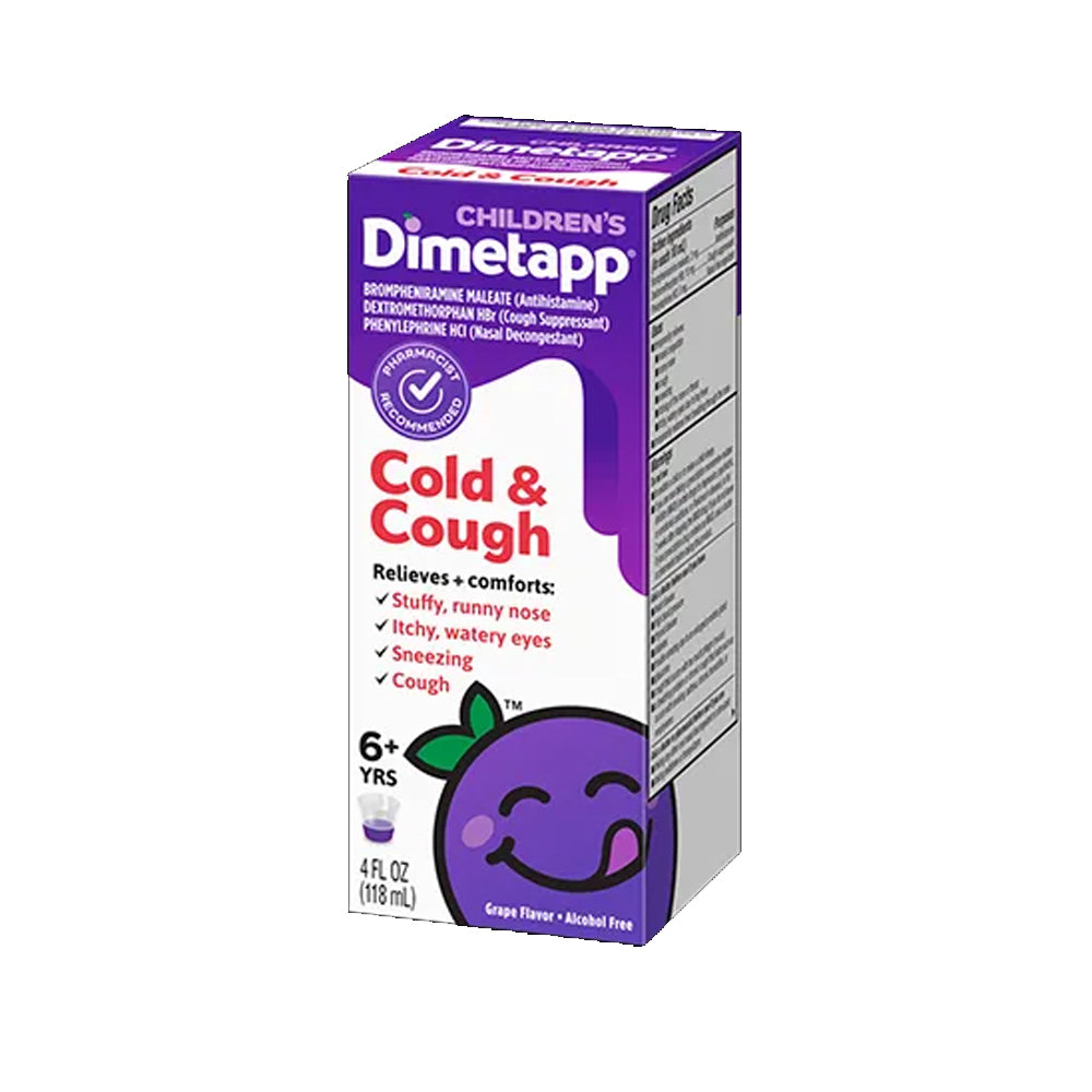 Dimetapp Childrens Cold & Cough Syrup 118ml - Snapcart.pk