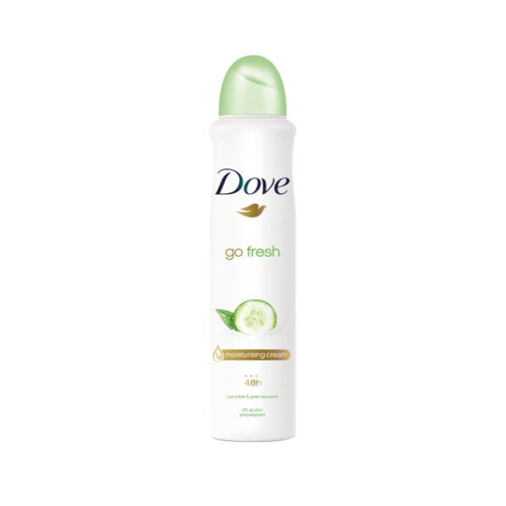 Dove Go Fresh Cucumber & Green Tea Deodorant Spray 250ml - Snapcart.pk
