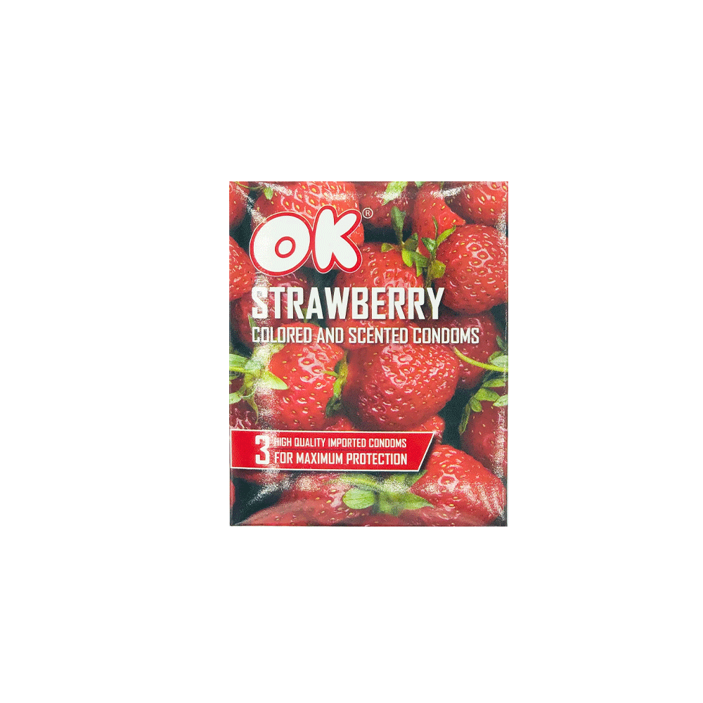 Ok Strawberry Condom 3s - Snapcart.pk
