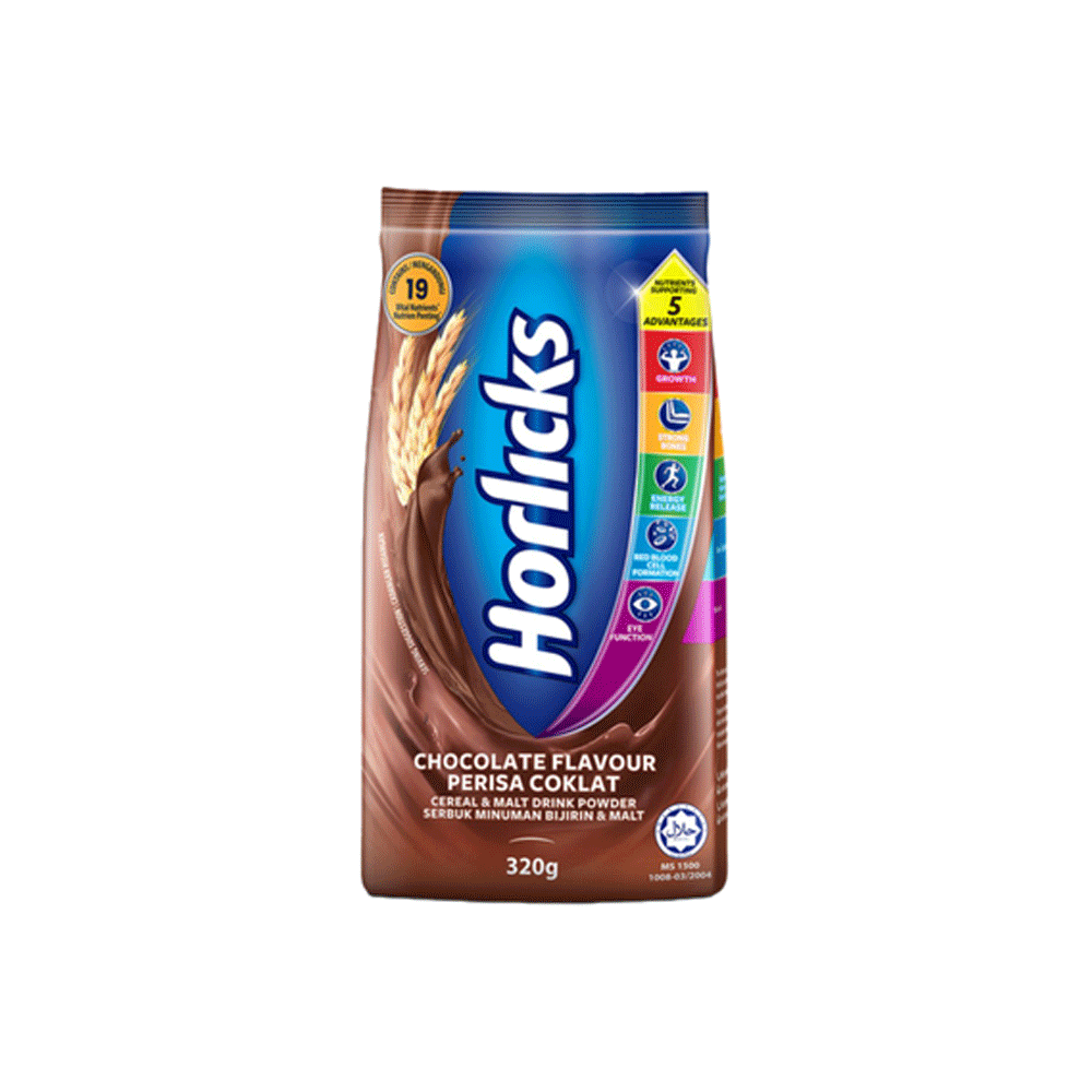 Horlicks Chocolate Flavour Malted Drink Powder 320g - Snapcart.pk