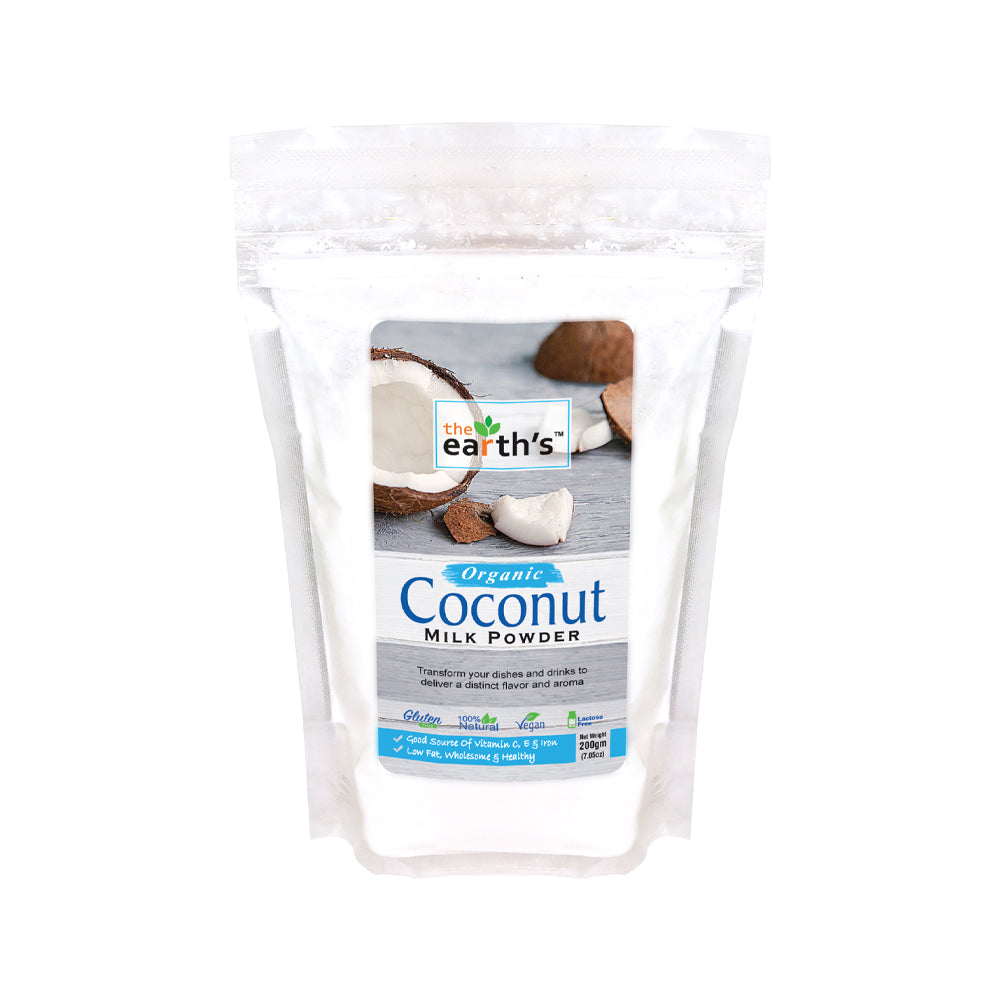 The Earth's Organic Coconut Milk Powder 200gm - Snapcart.pk