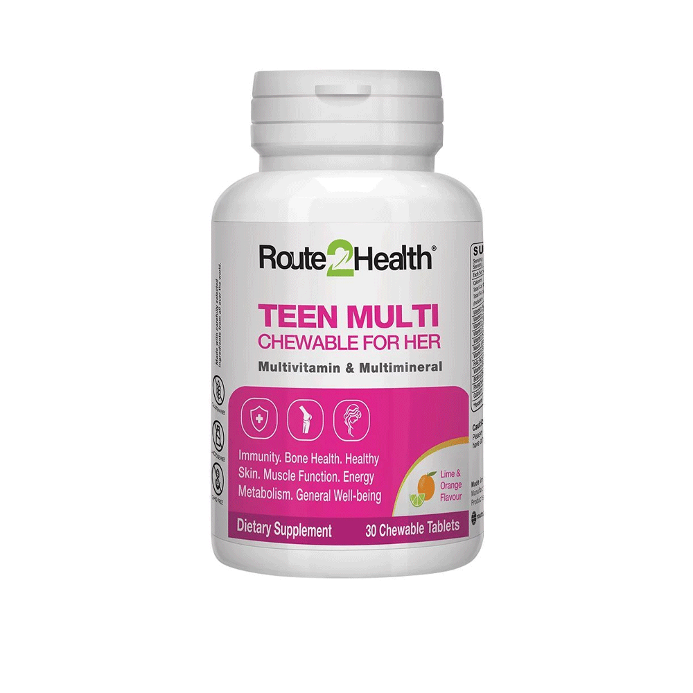 Route 2 Health Teen Multi Chewable For Her Tablets 30s - Snapcart.pk