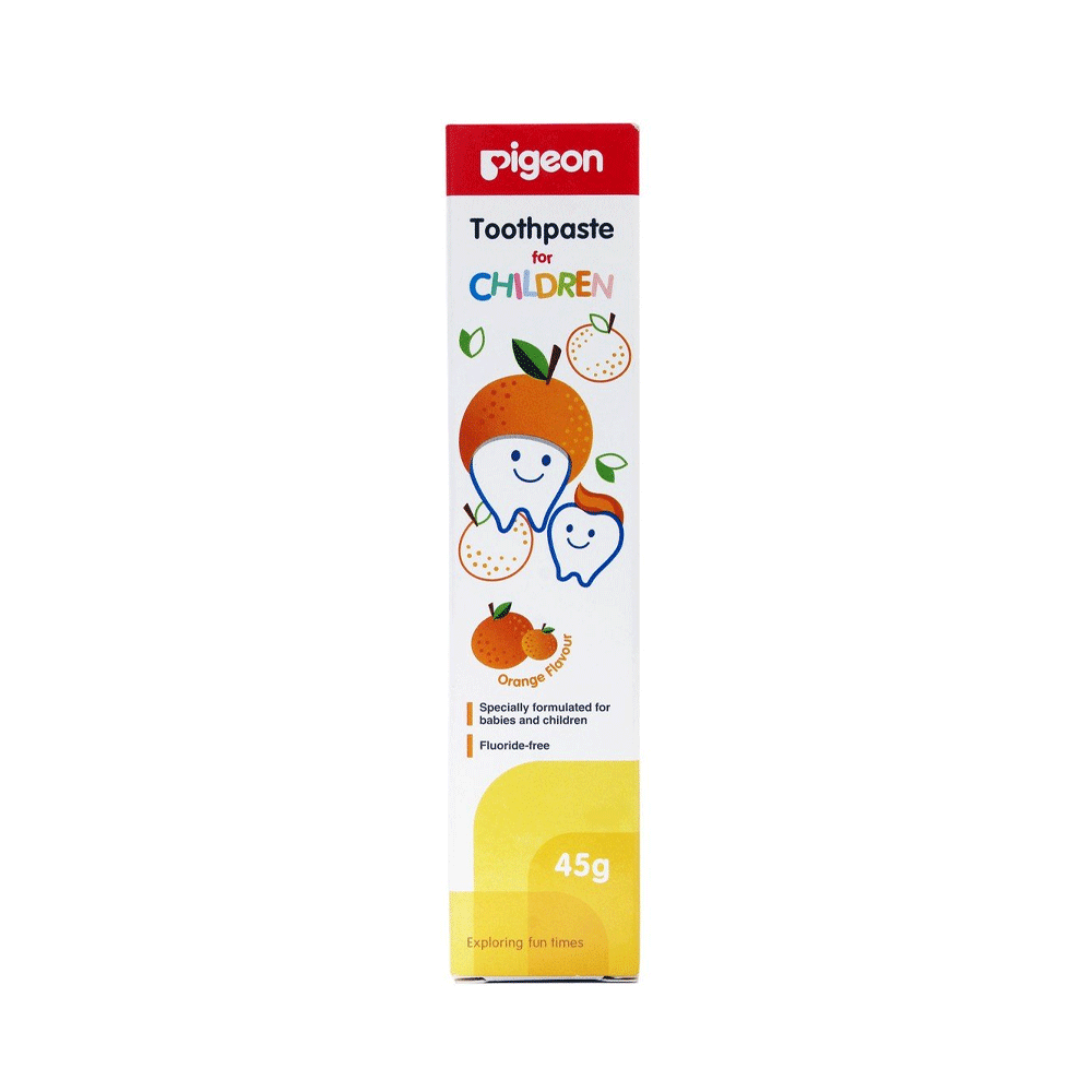 Pigeon Toothpaste For Childrem Orange Flavour 45g Pigeon
