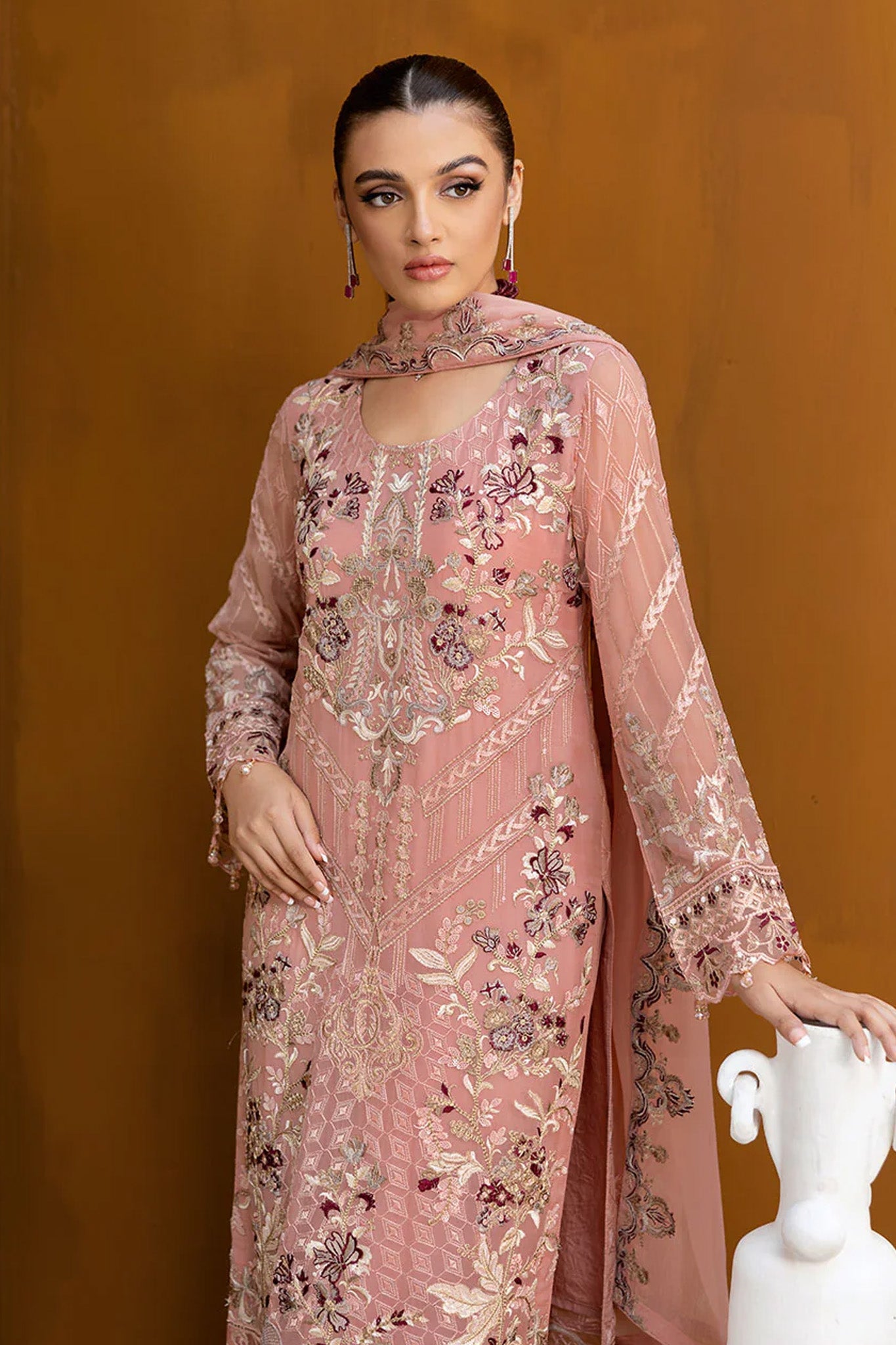 Chevron by Ramsha Unstitched 3 Piece Formals Vol-10 Collection'2025-A-1005