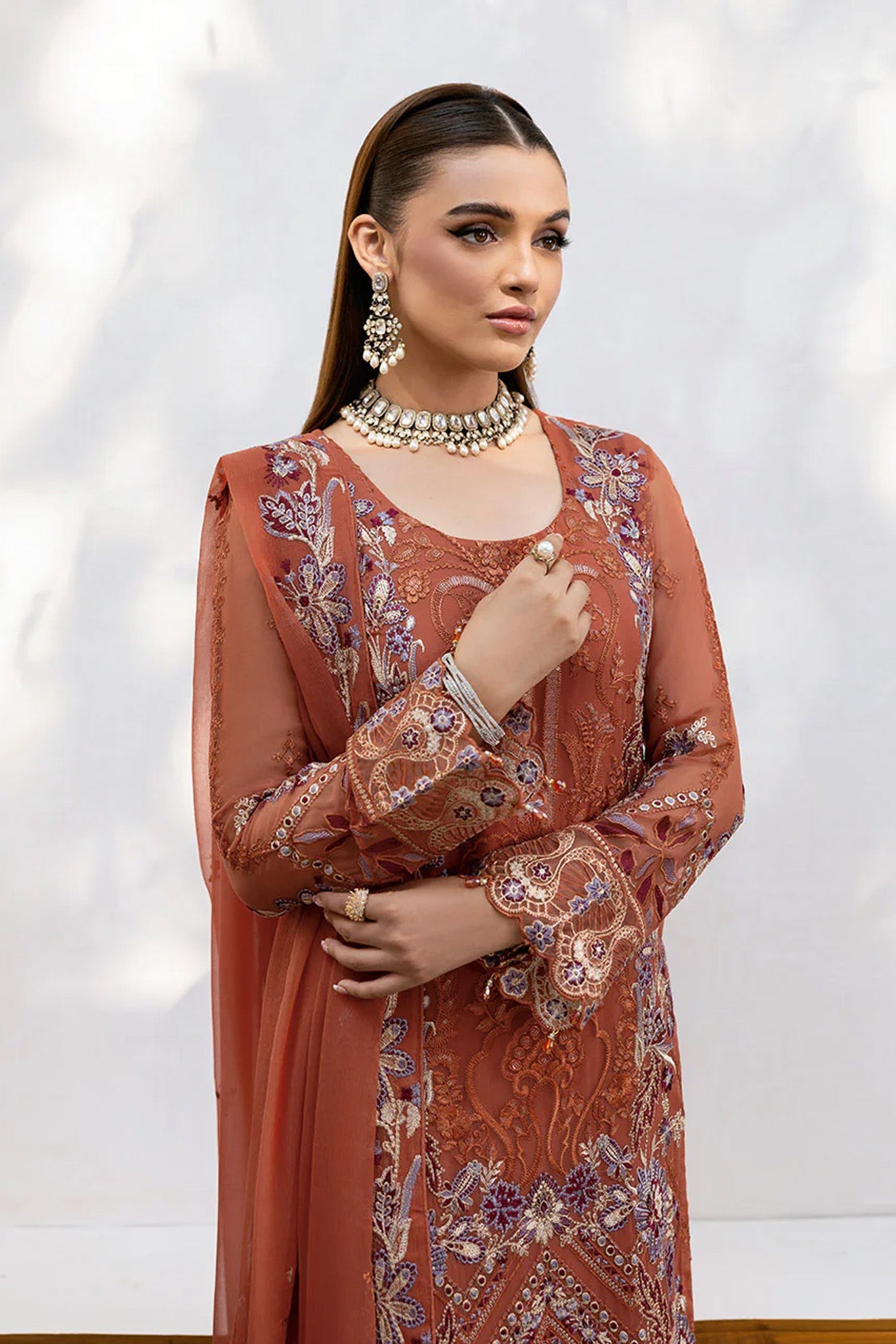 Chevron by Ramsha Unstitched 3 Piece Formals Vol-10 Collection'2025-A-1007