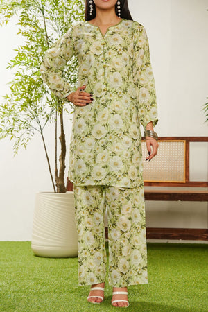 Aizal Stitched 2 Piece Co Ords Prints Collection'2025-A-C-672-PISTA