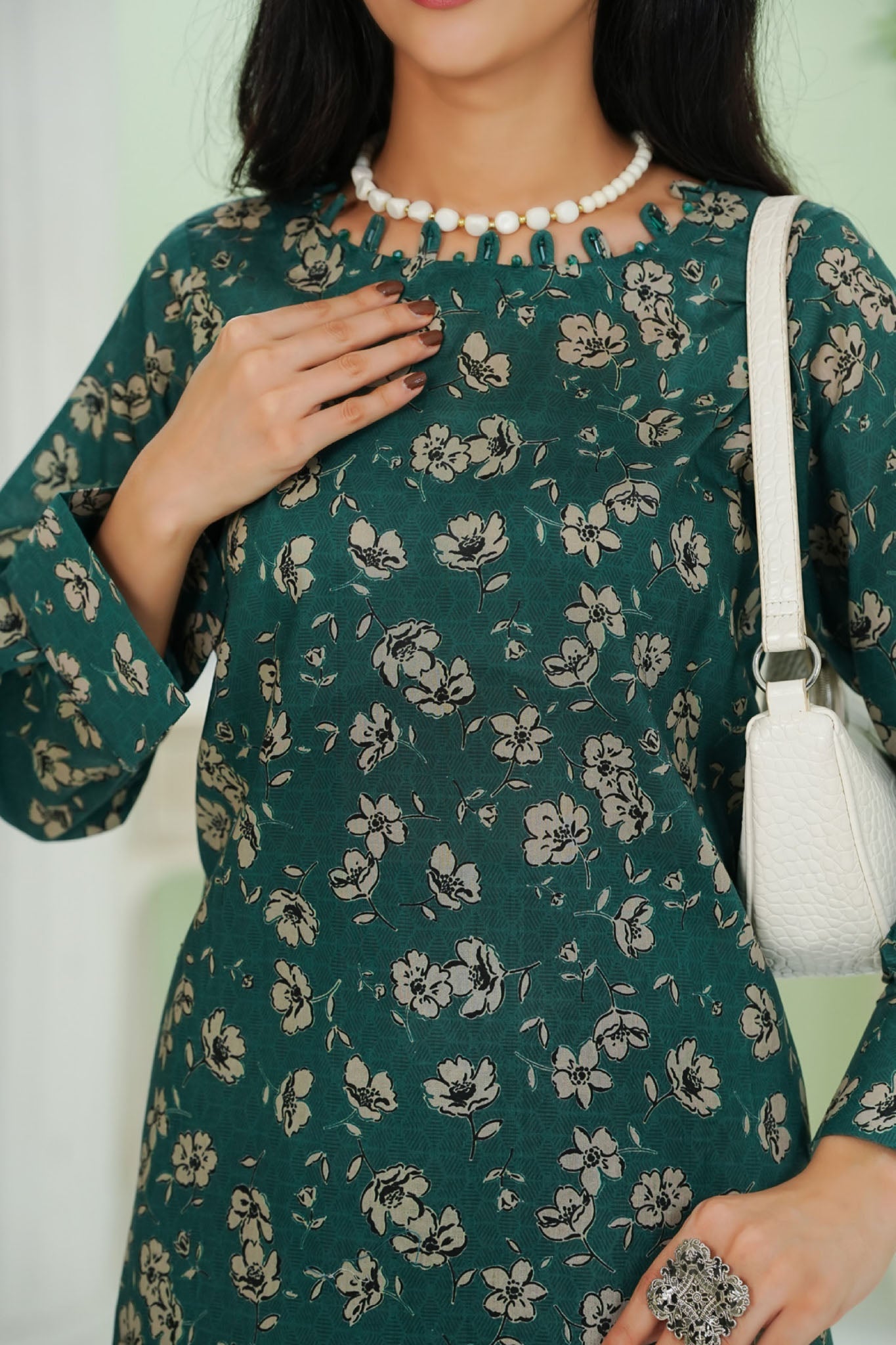 Aizal Stitched 2 Piece Co Ords Prints 2 Collection'2025-AC2-666-Dark Green