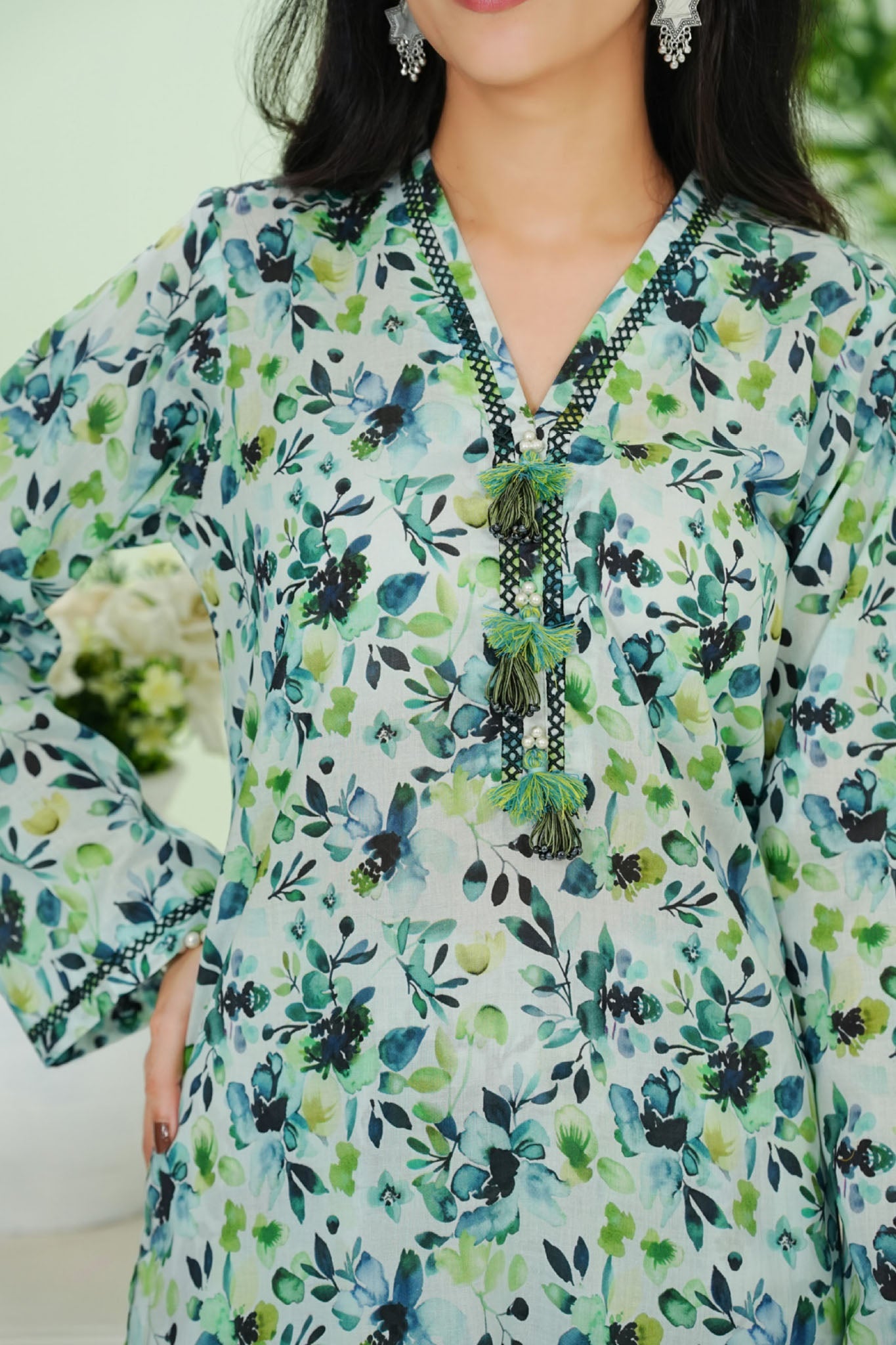 Aizal Stitched 2 Piece Co Ords Prints 2 Collection'2025-AC2-674-Sky Blue