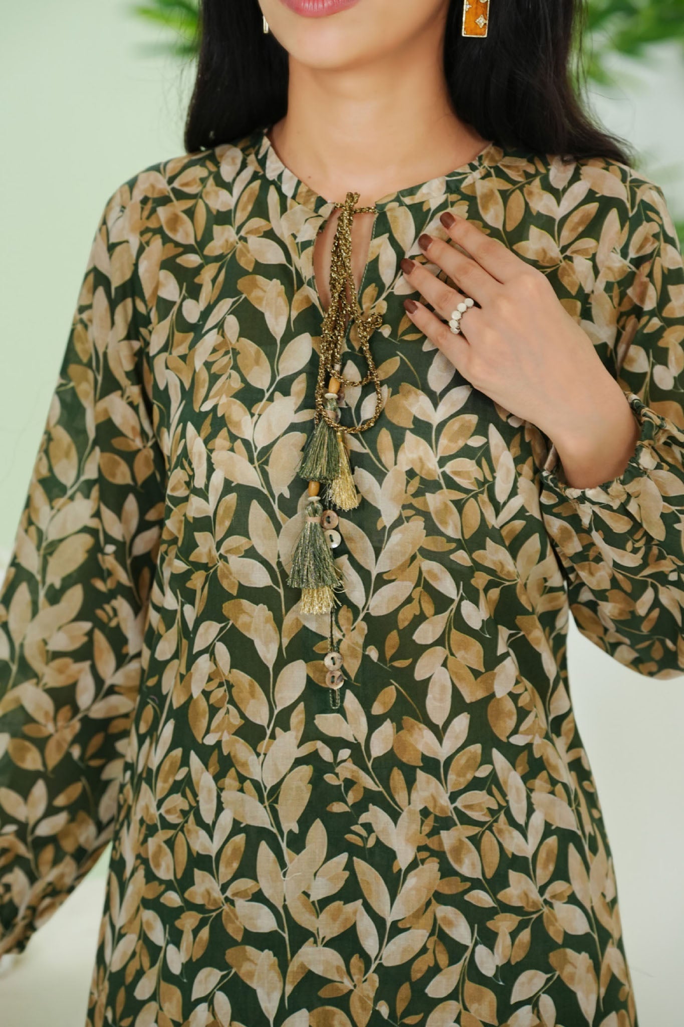 Aizal Stitched 2 Piece Co Ords Prints 2 Collection'2025-AC2-676-Dark Green