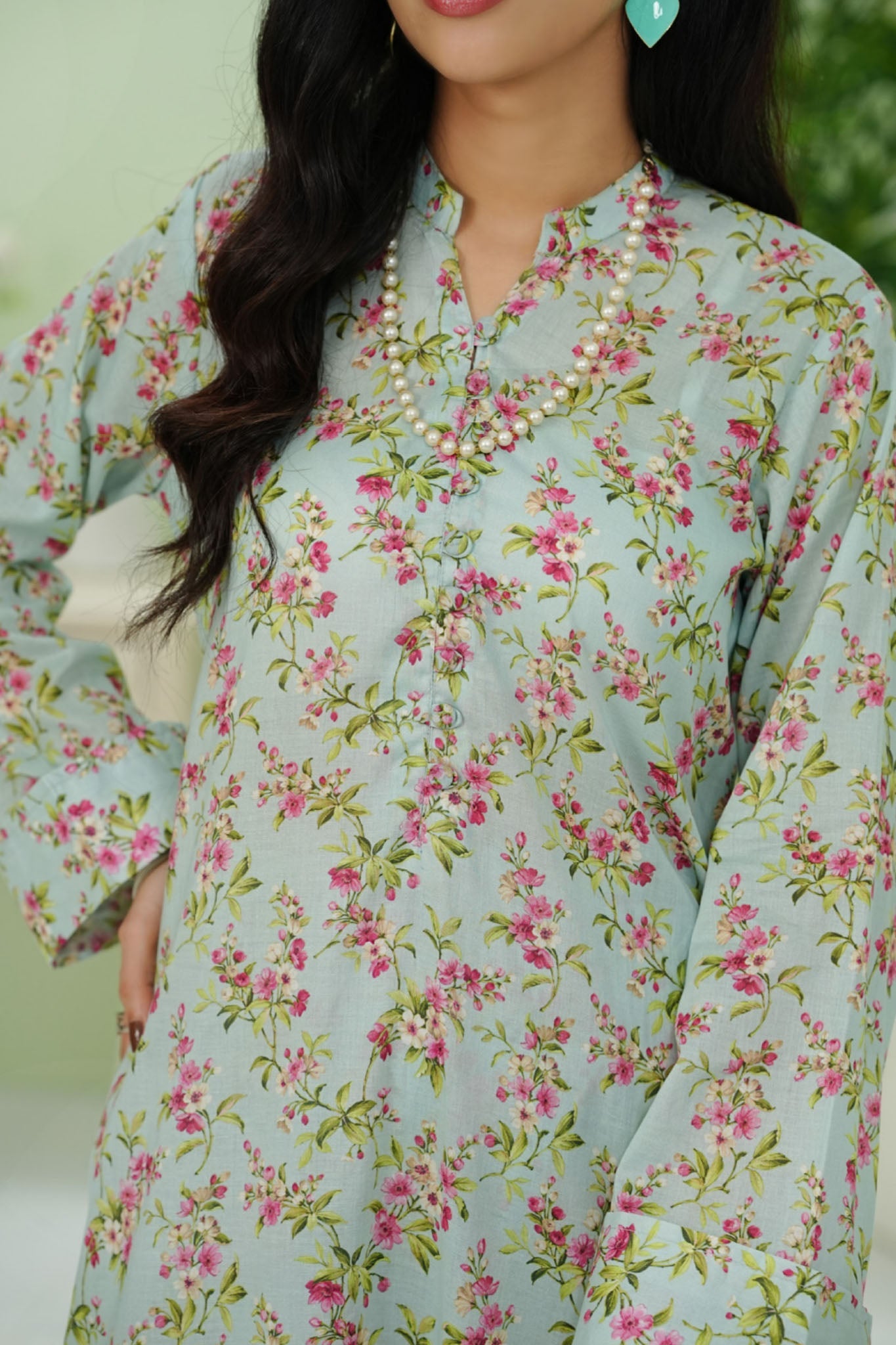 Aizal Stitched 2 Piece Co Ords Prints 2 Collection'2025-AC2-677-Sky Blue