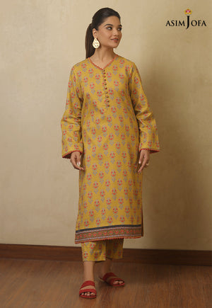 Asim Jofa Printed Cambric 2 Piece Stitched Ajjd-16