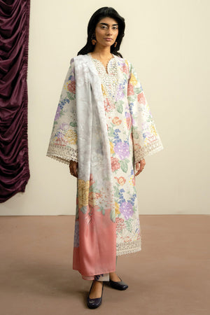 The Bare Minimum By Ayzel Unstitched 3 Piece Summer Vol-01 Collection-AL-10-Velouria