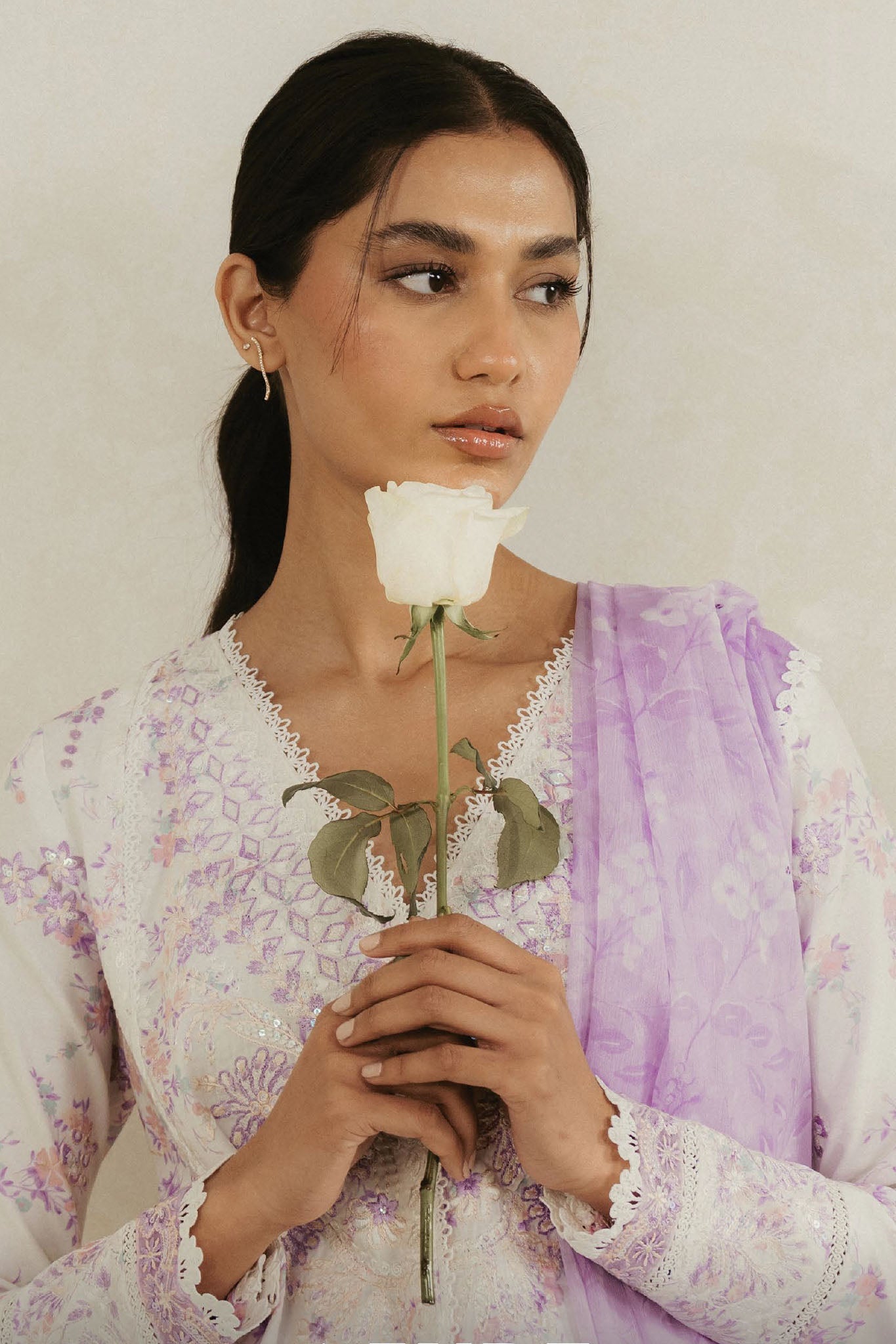 Amore By Ayzel Unstitched 3 Piece Summer Lawn Collection-AL-V4-01-Azure