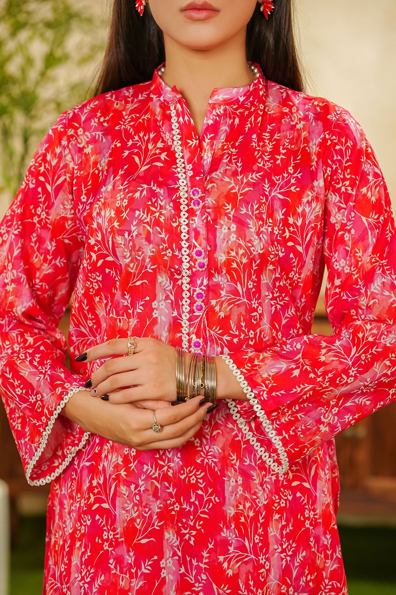Shabnam By Aizal Stitched 2 Piece Printed Co Ords Vol-02 Collection'2025-A-S-14-PINK