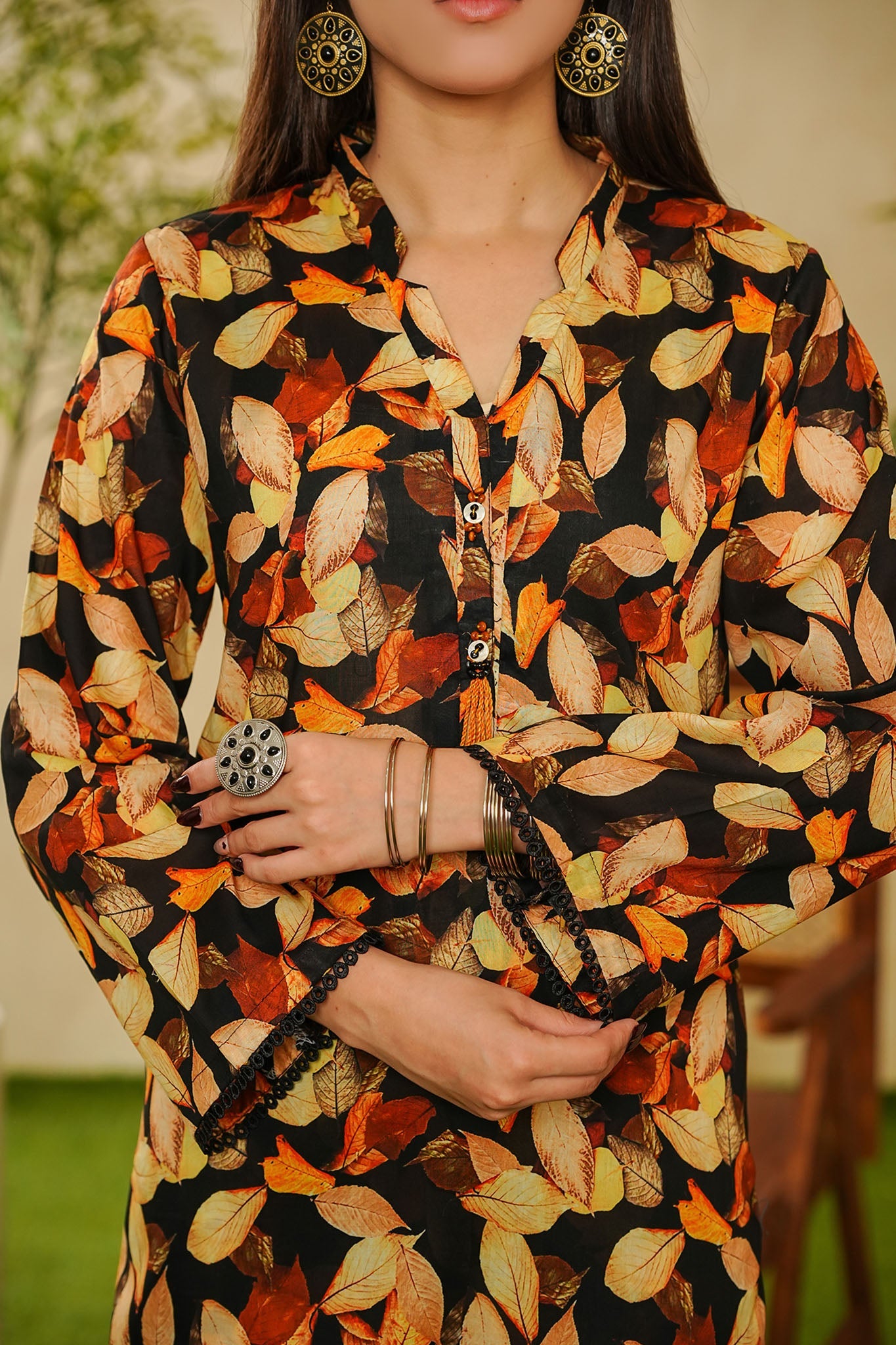 Shabnam By Aizal Stitched 2 Piece Printed Co Ords Vol-02 Collection'2025-A-S-15-BLACK