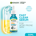 Bundle - Garnier Fast Clear Serum for Acne Prone Skin - 30ml + Free Face Serum Massager