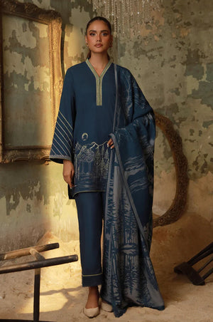 Sahar Unstitched 3 Piece Emb Cotton Viscose Fall Collection'2025-AW1-25-11-UNS
