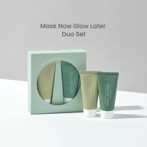 Axis -Y Mask Now Glow Later Duo Set Gel Mask 30Ml+Wash Of Pack 30Ml