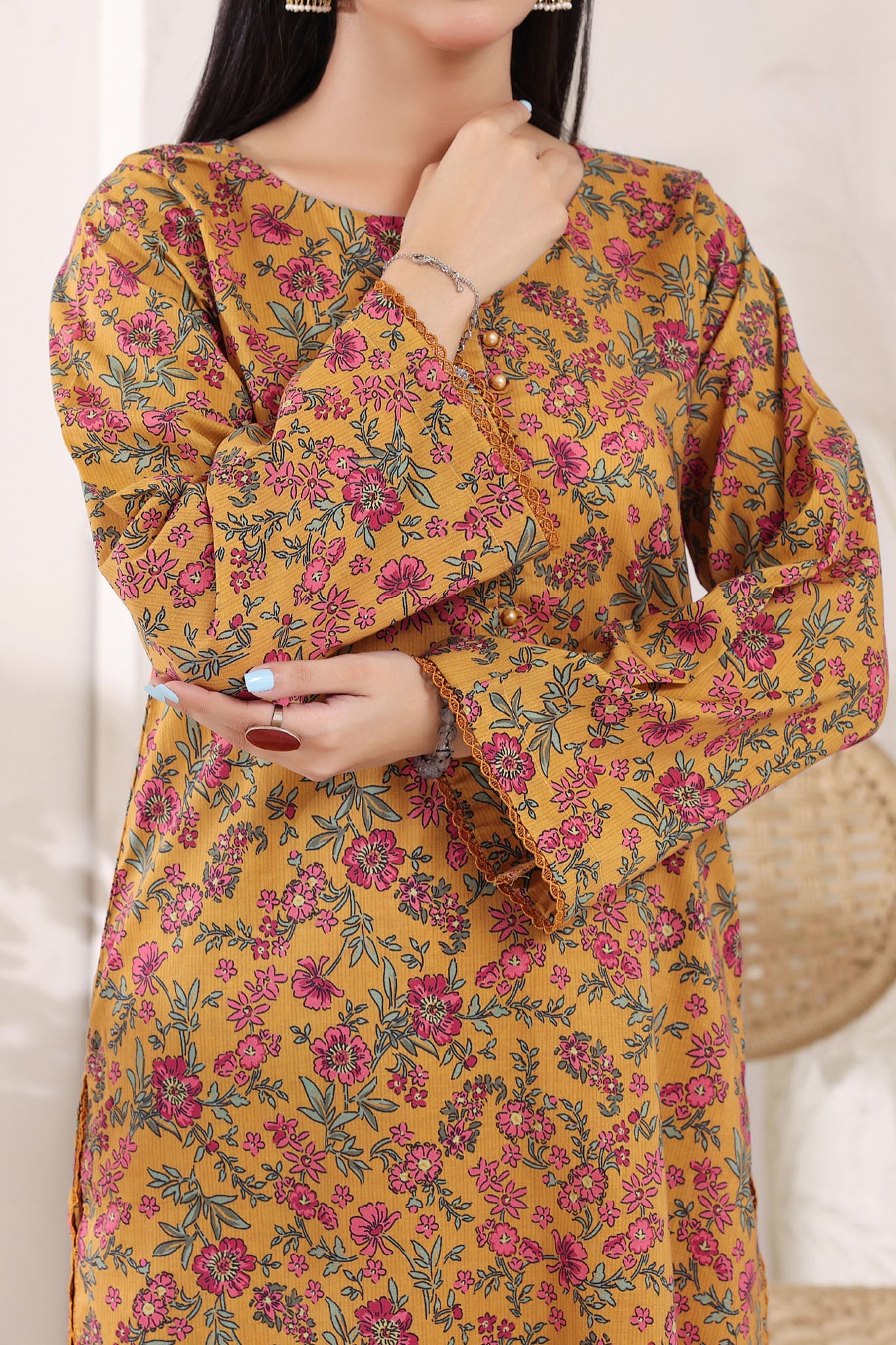 Aizal Stitched 2 Piece Cambric Co Ords Collection'2025-AZL-722